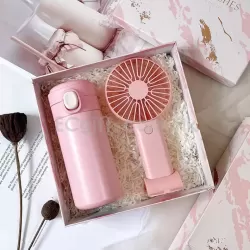 保溫杯+手持風扇禮盒套裝