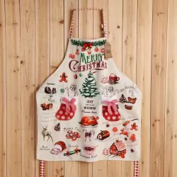 聖誕款純棉加厚圍裙