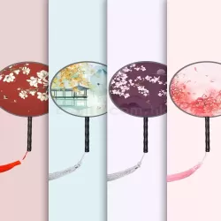 雙面古風扇 HK$18.9