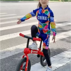 8578 - 兒童輪滑騎行服平衡車賽車服童裝
