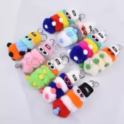 毛毛蟲汽車鑰匙扣 掛件