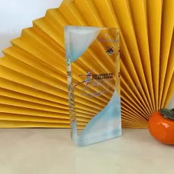 禮品編號：8098 屏風款水晶獎座