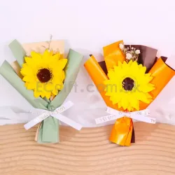 向日葵小花束香皂花