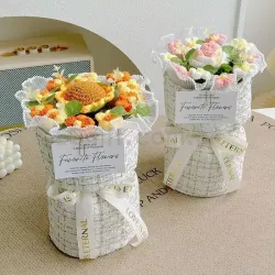 向日葵針織花束