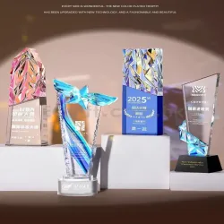 創意水晶炫彩獎座