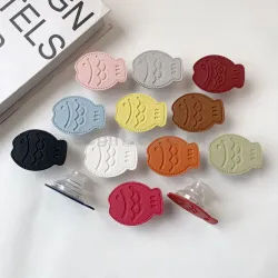 小魚皮質手機支架