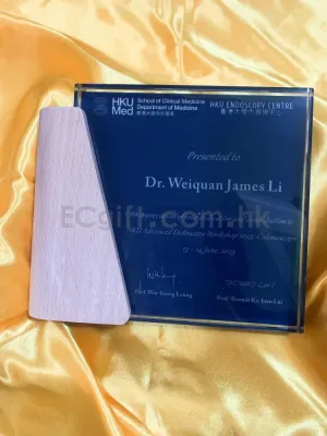 禮品編號：7692 實木水晶獎盃