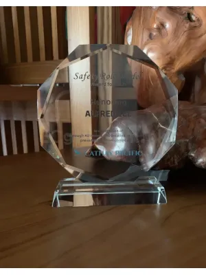 禮品編號：7992 太陽花水晶獎座