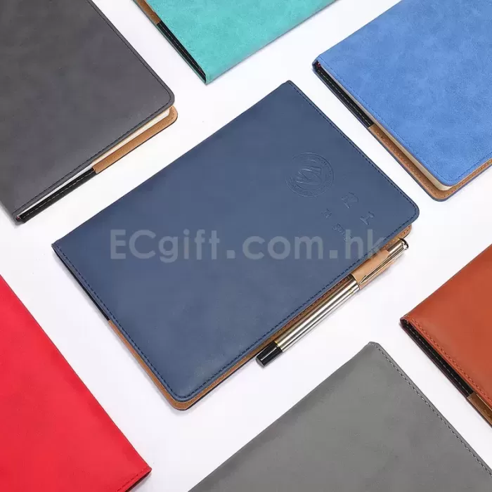 帶筆PU筆記簿