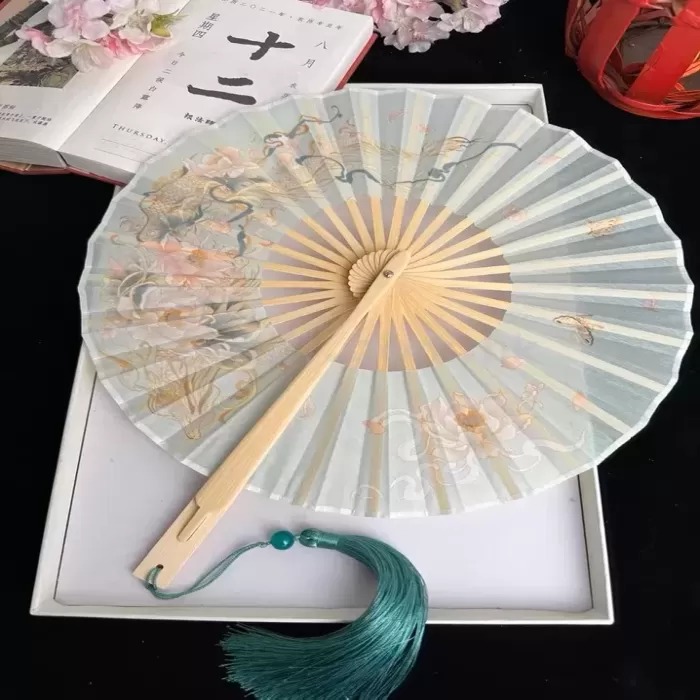 錦鯉摺疊扇