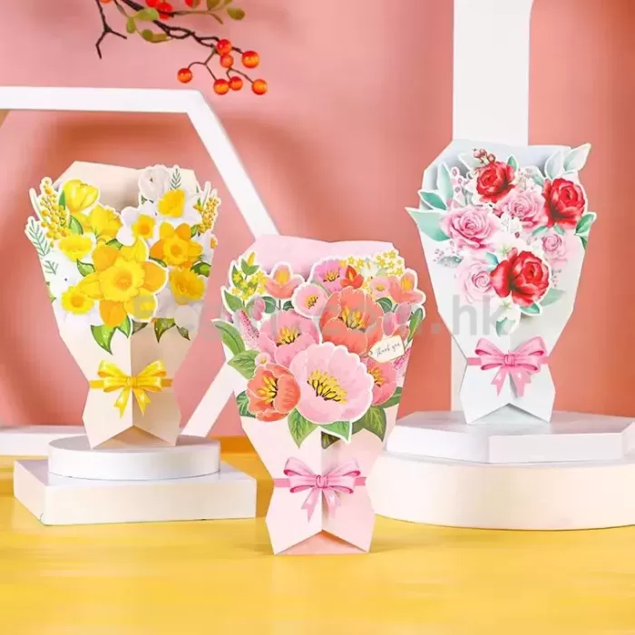 3D立體花朵心意咭