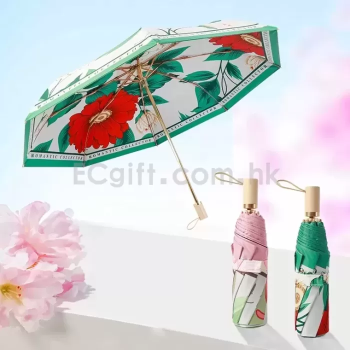 雙面印花自動縮骨遮