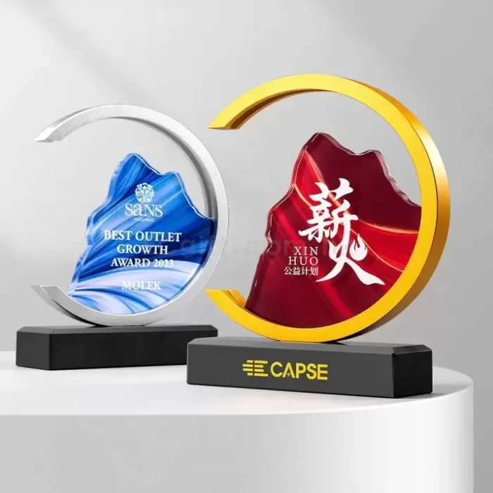 金屬水晶獎盃