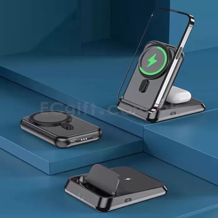 三合一磁吸無線充電寶