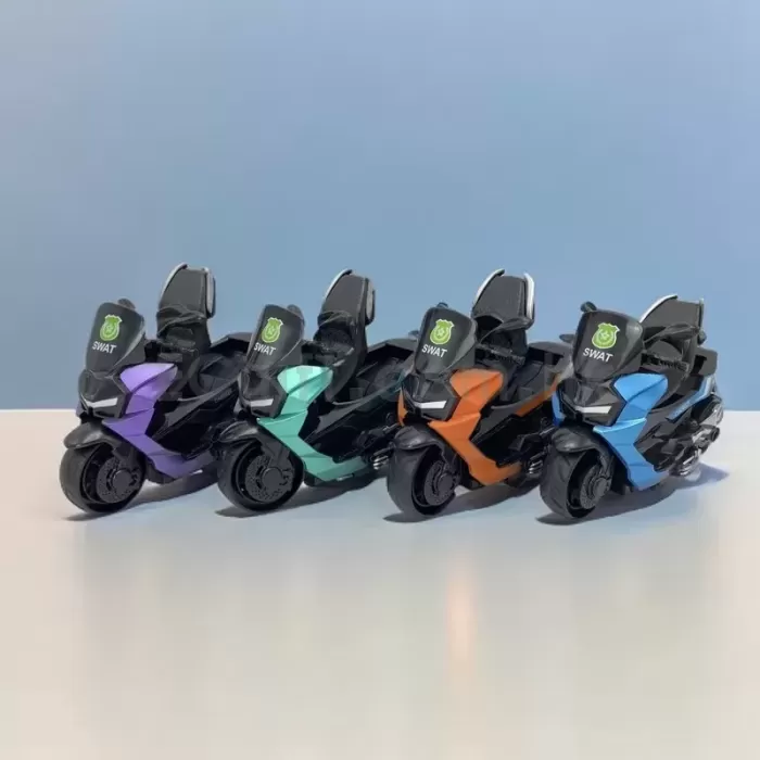 仿真摩托車模型 回力玩具車