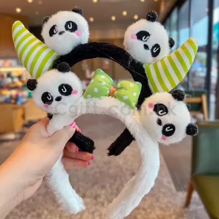 可愛熊貓公仔髮箍