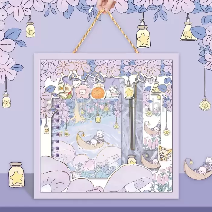 紫色夏天文具盒套裝 