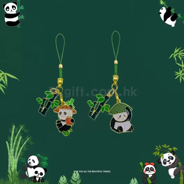中國風熊貓掛件鑰匙扣 HK$4.2