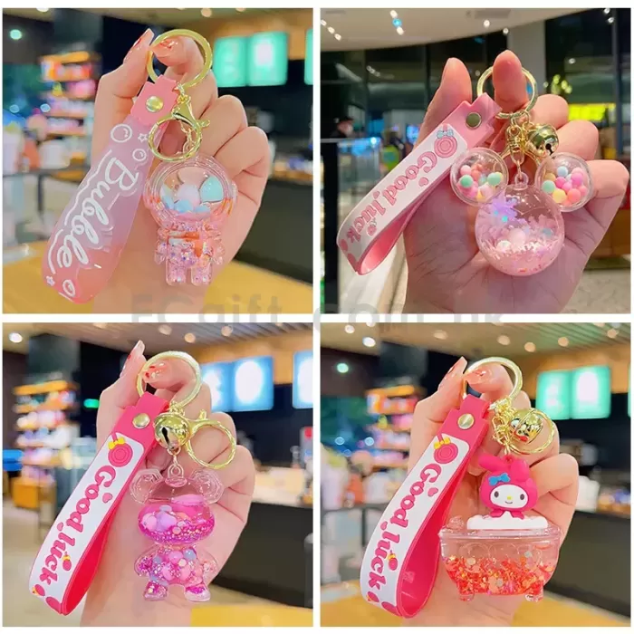 太空人流沙瓶鑰匙扣