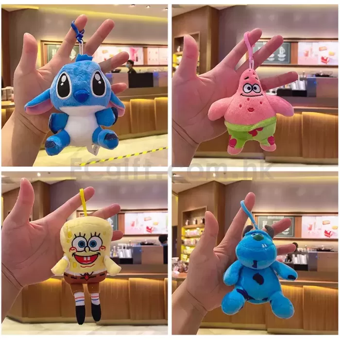毛絨史迪仔鑰匙扣